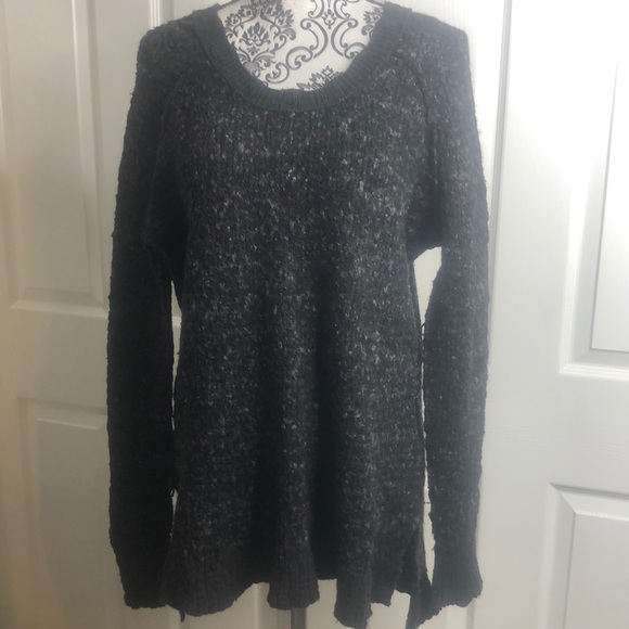 Free People Sweaters - Free People Dark Gray Crew Neck Sweater M